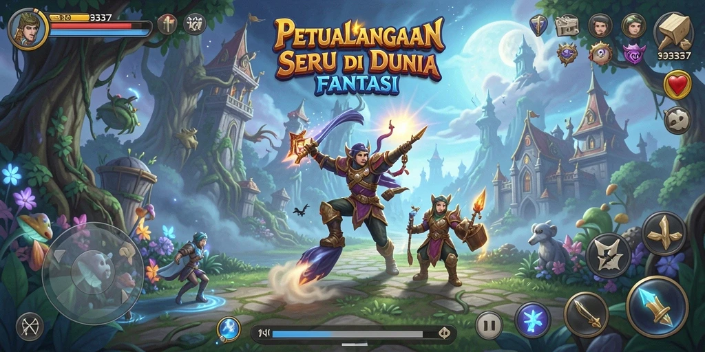 Tampilan gameplay mendebarkan di dunia petualangan 93337.