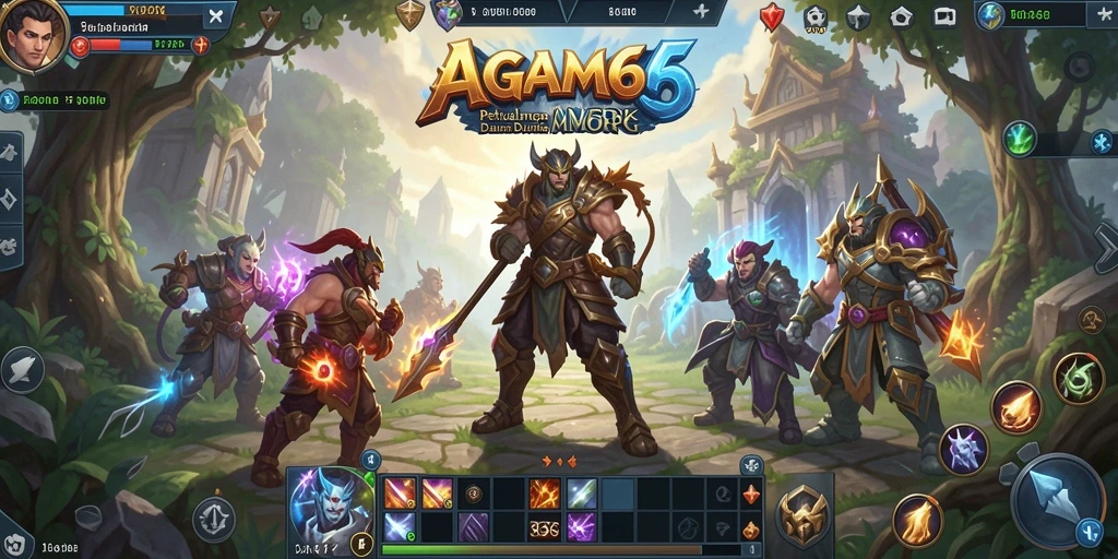 Tampilan gameplay AGAM66 yang menakjubkan dalam petualangan MMORPG.