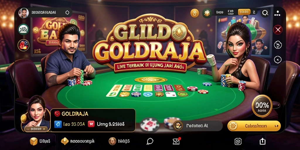 Tampilan gameplay <strong>GOLDRAJA</strong> yang seru dan interaktif dalam sesi Live Casino.