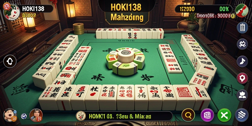 Tampilan gameplay mendebarkan dari HOKI138 dengan level Mahjong yang menarik.