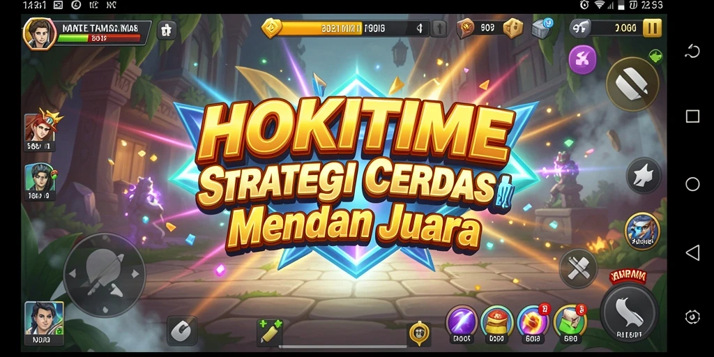 Tampilan HOKITIME menampilkan momen strategi yang mendebarkan.