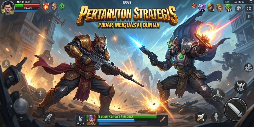 Gameplay menantang di ID098 dengan strategi SLG yang mendalam.