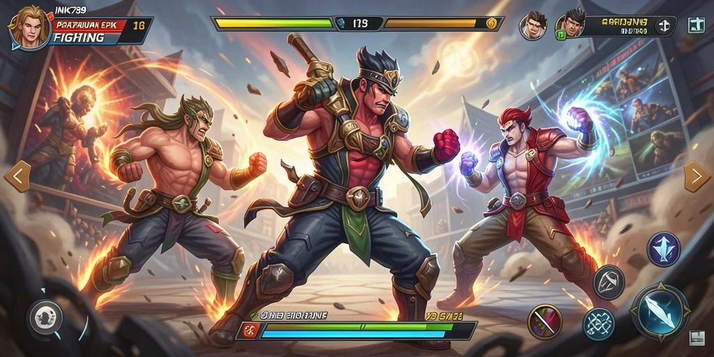 Gameplay seru INK789 menampilkan pertarungan epik dan karakter menarik.