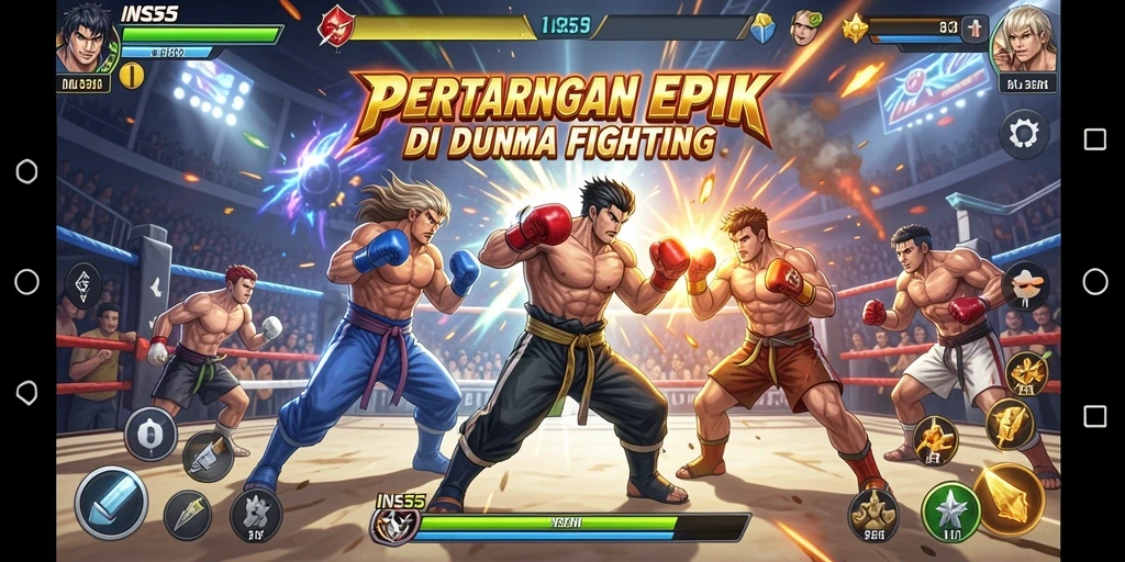 Tampilan menarik dari gameplay INS55 dengan aksi pertarungan yang memikat.