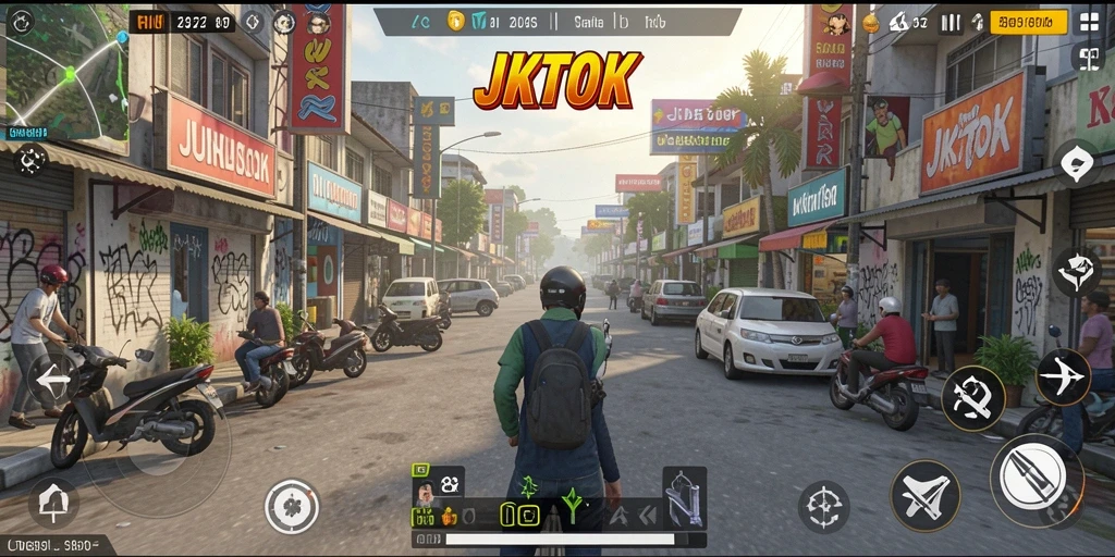 Tampilan menarik dari gameplay JKTOK yang menyenangkan.