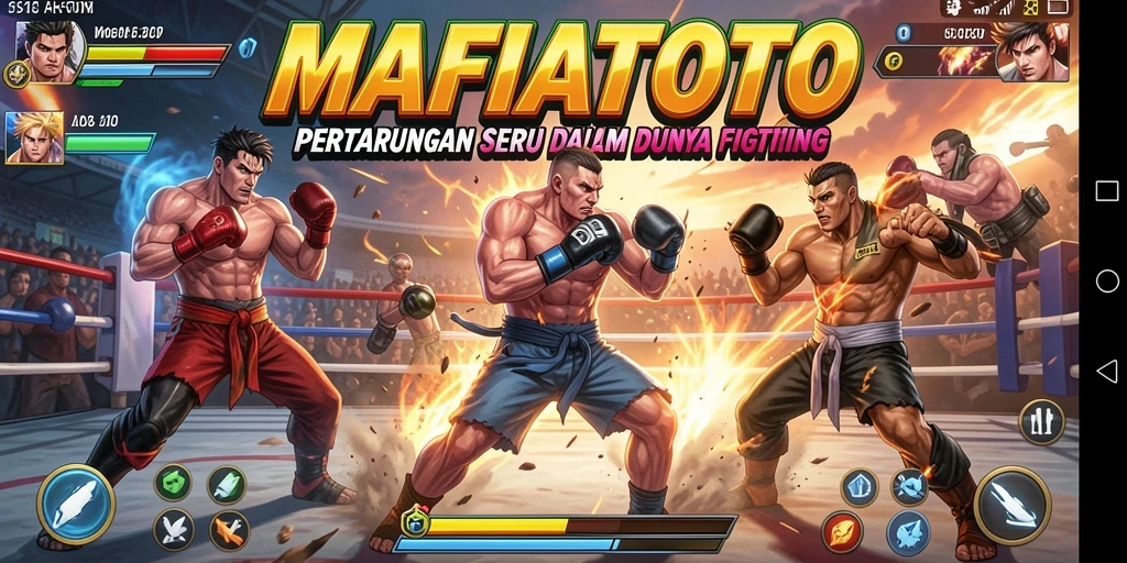 Tampilan aksi seru dalam permainan Fighting MAFIATOTO.