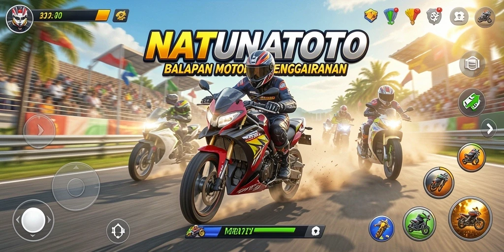 Gameplay seru balapan motor dengan grafis memukau di NATUNATOTO.