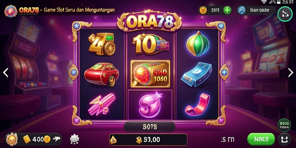 Screenshot gameplay ORA78 dengan grafis Slot yang menarik.
