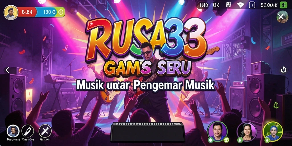 Tampilan screenshot RUSA33 dengan gameplay musik yang seru dan interaktif.